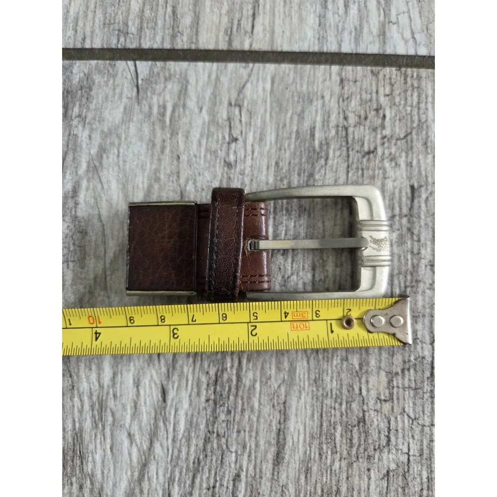 Burberrys‎ of London Vintage Leather Belt Buckle Replacement Brown Silver Logo